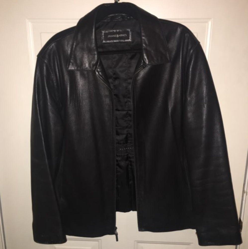 Soft black leather jacket